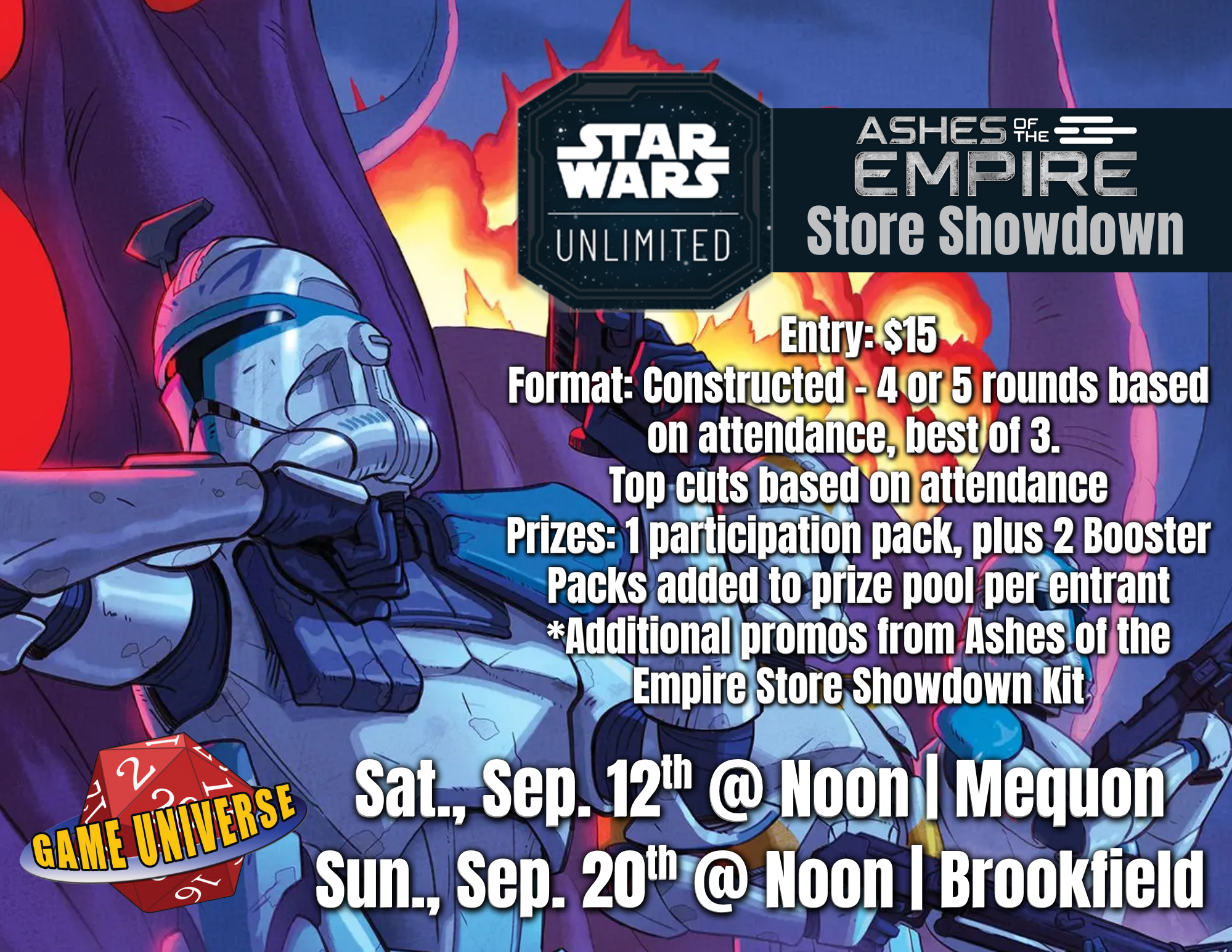 SWU: Ashes of the Empire Store Showdown