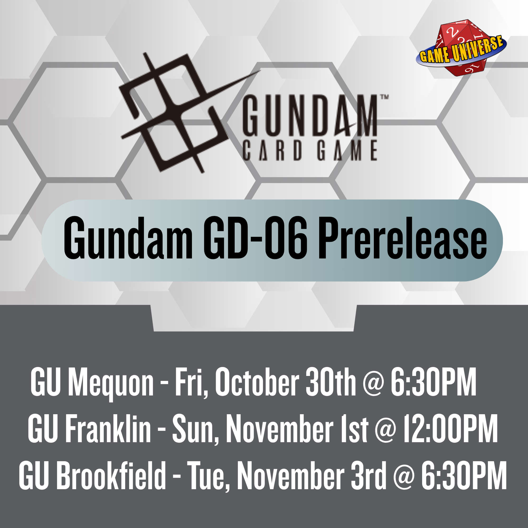 Gundam GD-06 Prerelease