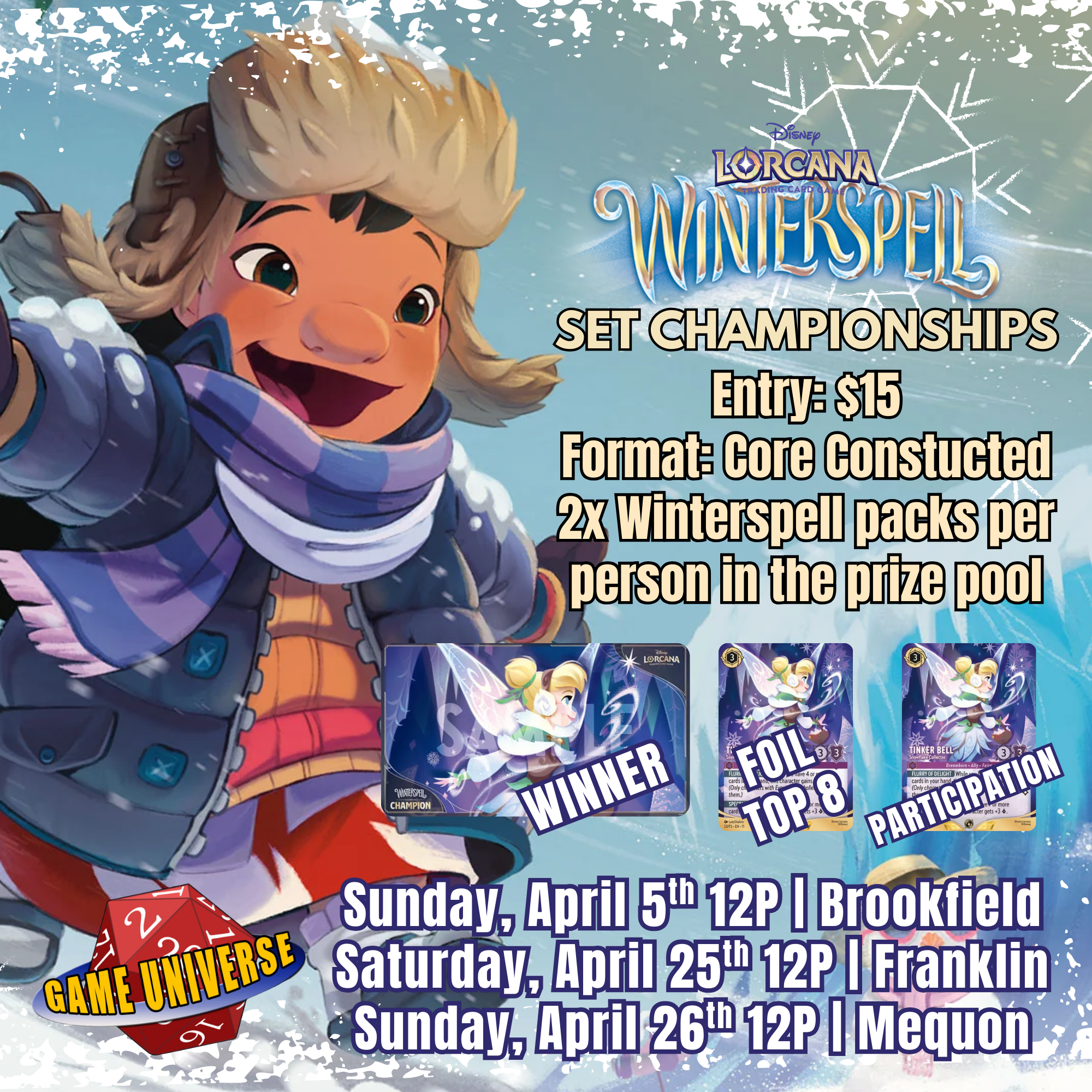 Lorcana Winterspell Set Championship Event Entry
