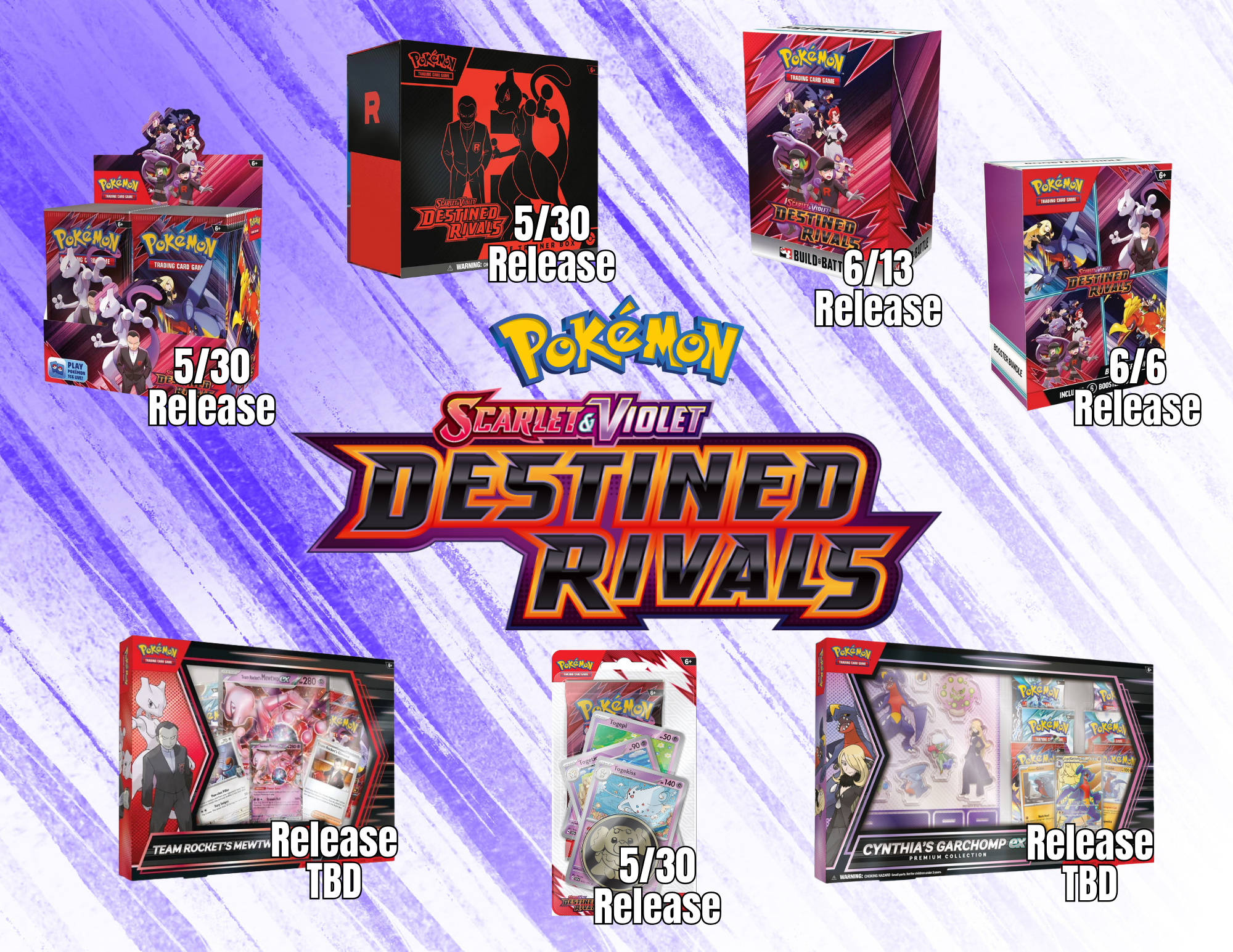 Destiner Rivals Pokémon TCG: Destined Rivals Events! — Game Universe