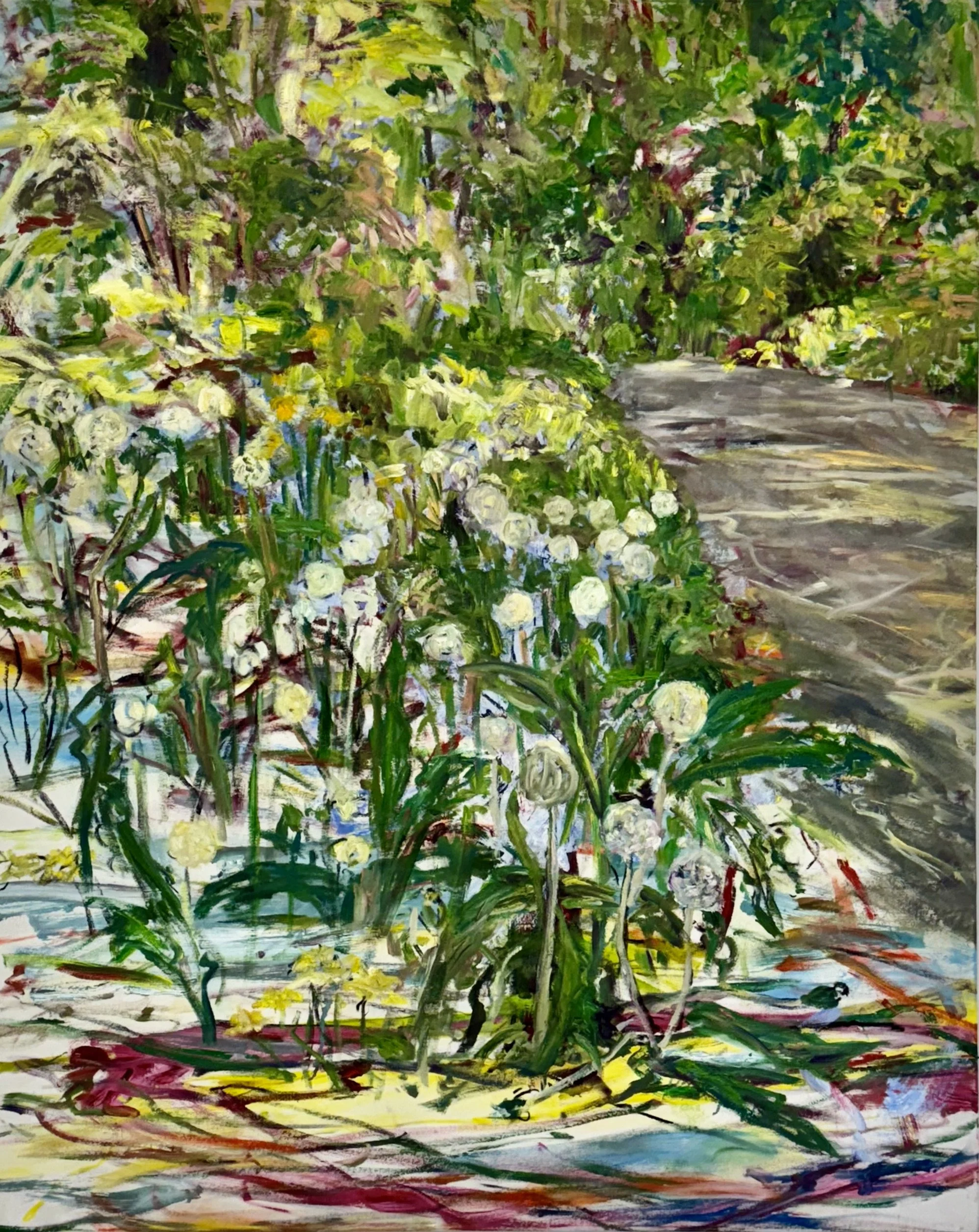 Early Summerday, 2025, Öl, Acryl auf Nessel, 150x135 cm 