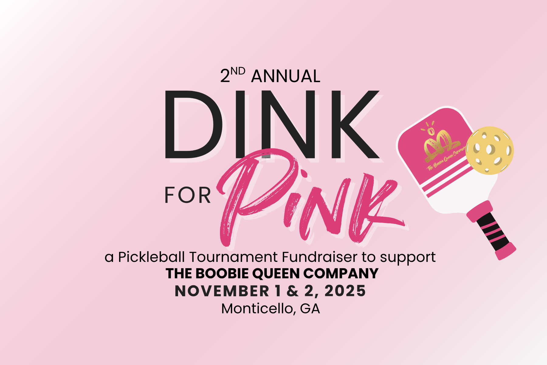 2nd Annual Dink for Pink Pickleball Tournament