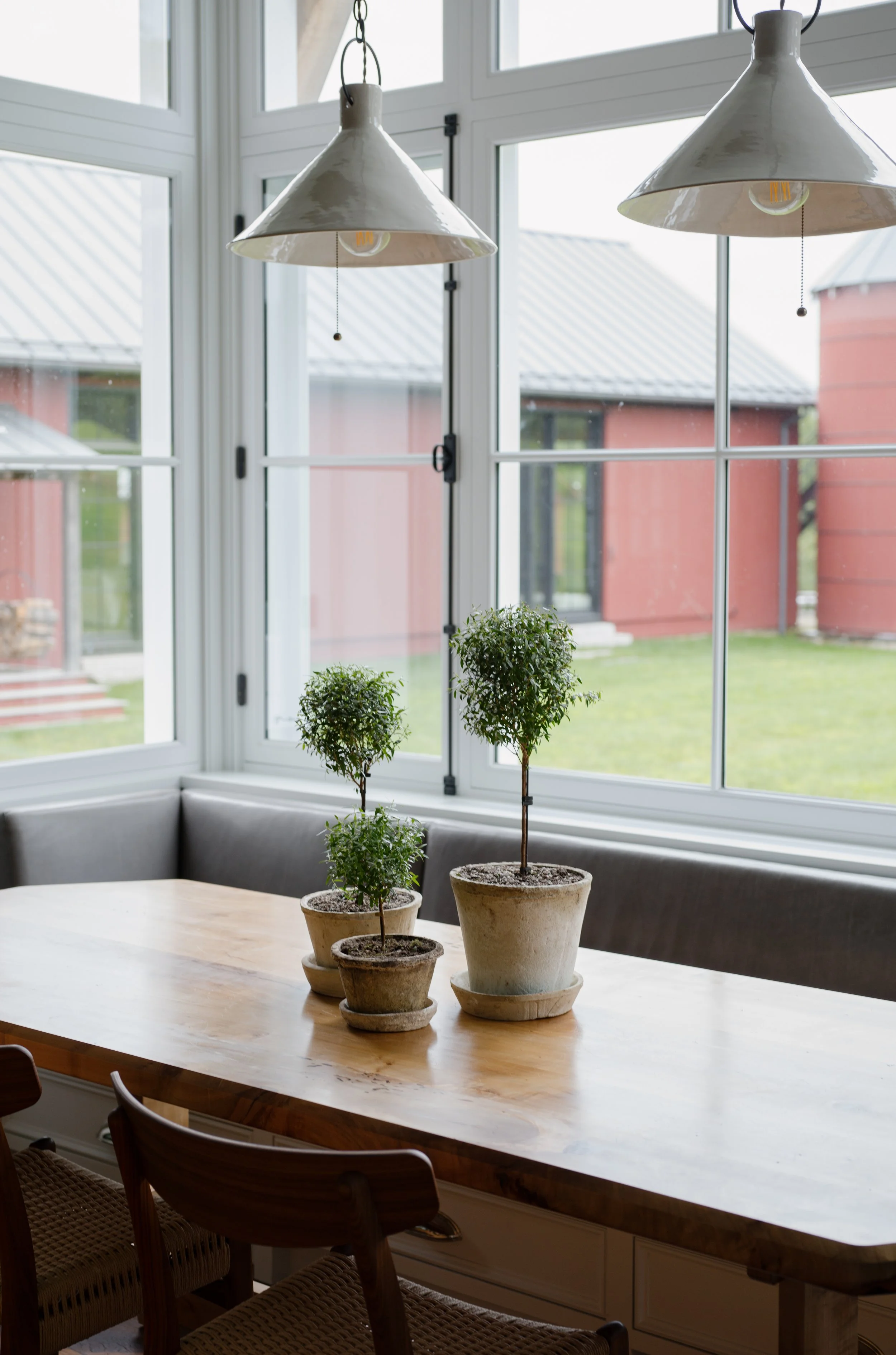 Table Top Myrtle Topiary Trio_Lady Pruner Plant Design_CT