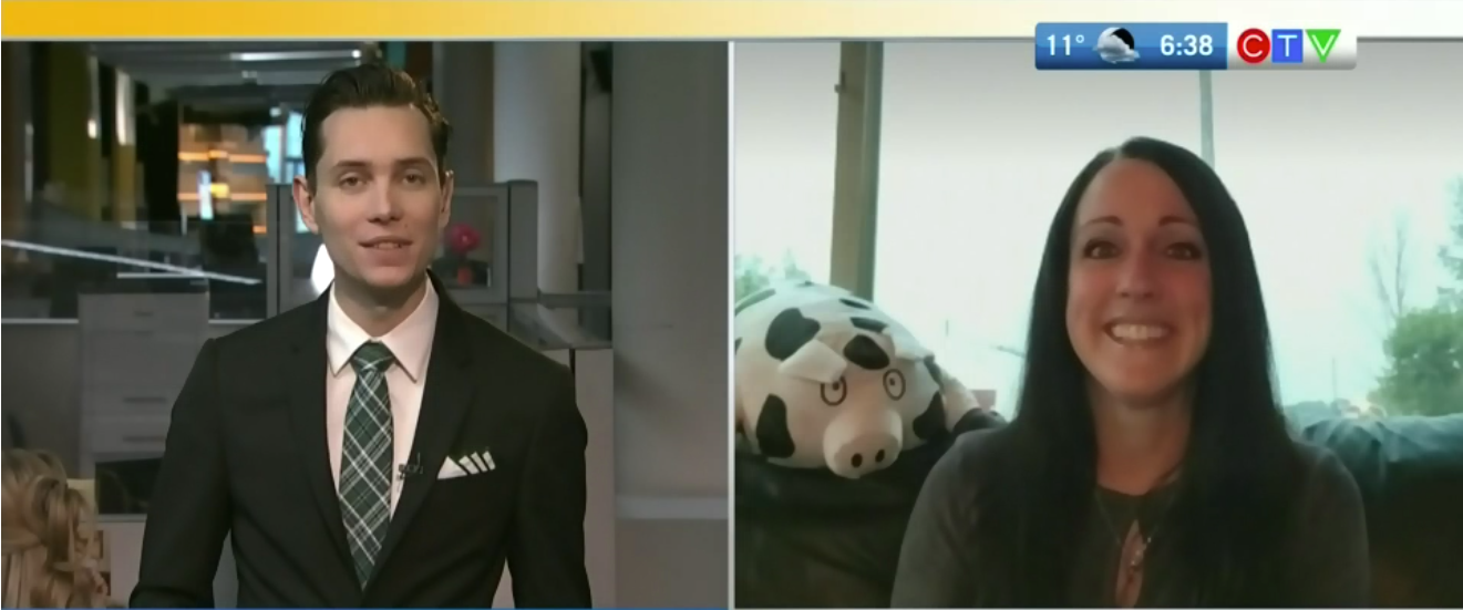 Segment 1 on CTV Morning Live - Lucy gives the history of the farm and the animals living there now as well as how they help kids with mental wellness.
