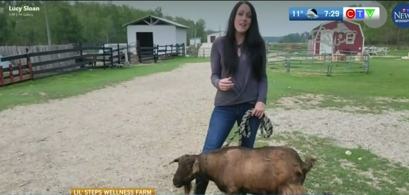 Segment 2 on CTV Morning Live - Lucy introduces Cristabelle the fainting goat and explains how kids can relate to her as well as how the pandemic has affected mental health overall.