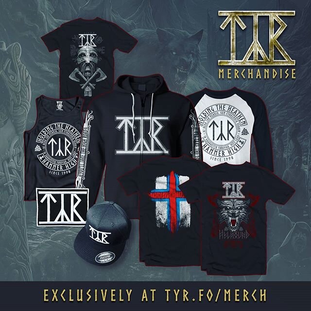 Exclusive @tyr_official merch, right in time for a Summer full of wretched plagues!

Get yours now! Merch - not plague...
.
.
.
#metalmerch #tyr #t&yacute;r #bandmerch #merch #iwannagoontour #nordic #heathen
