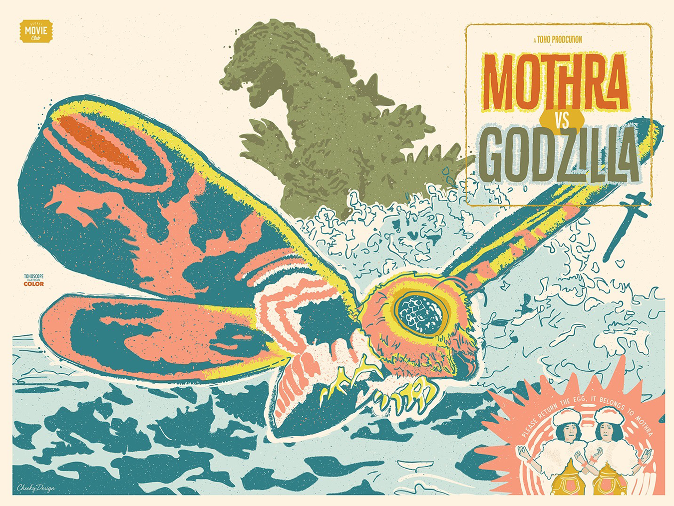 Mothra and Godzilla movie poster