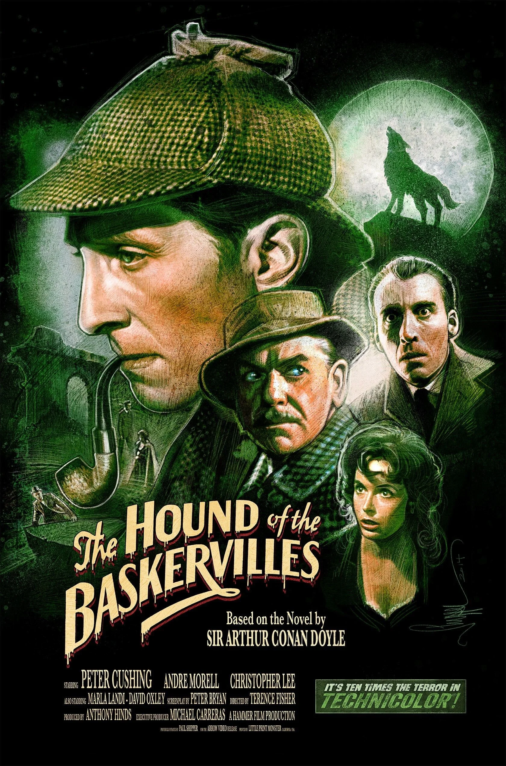 KYMM'S 365 DAY MOVIE CHALLENGE #5: THE HOUND OF THE BASKERVILLES (1959, dir by Terence Fisher, UK)