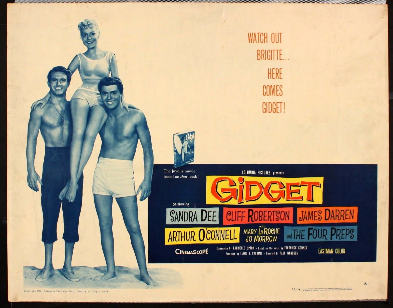 KYMM'S 365 DAY MOVIE CHALLENGE #13: Gidget (1959, dir by Paul Wendkos, USA)