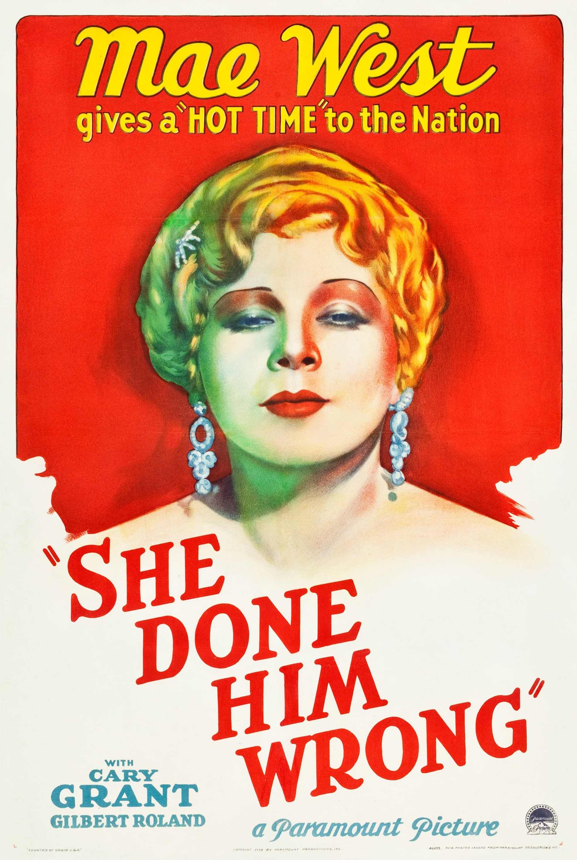 Kymm Zuckert Uncovers the Diamond Mae West in She Done Him Wrong (1933, dir. Lowell Sherman, US)