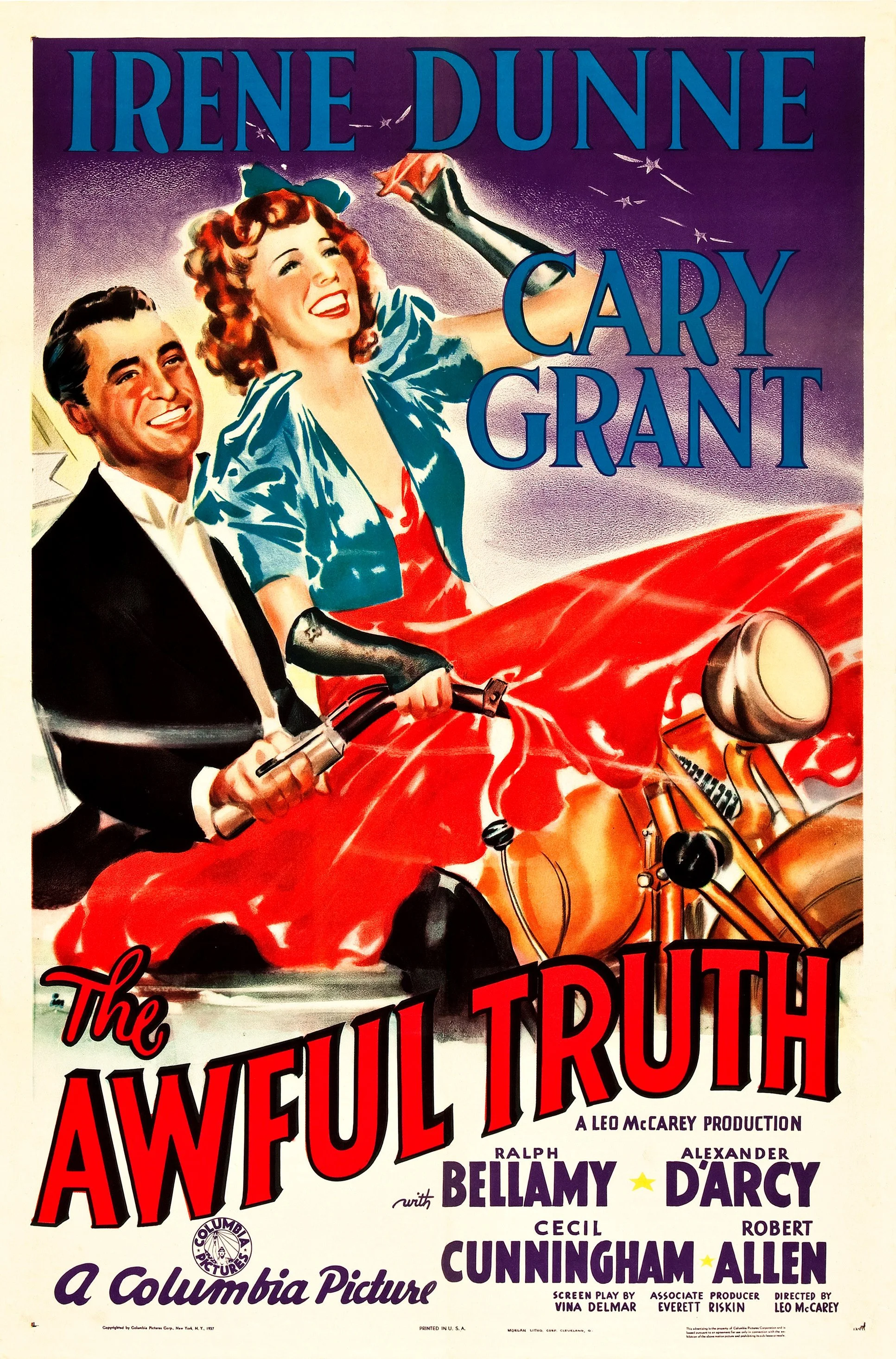 Irene Dunne &amp; Cary Grant: The Awful Truth (1937, dir. Leo McCarey, US) by Matt Olsen