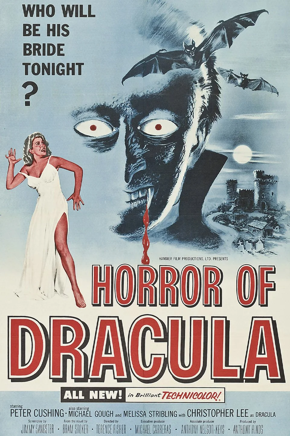 Hammer Dracula: Horror of Dracula + The Brides of Dracula (1958/60, dir. Terence Fisher, UK) by Kymm Zuckert