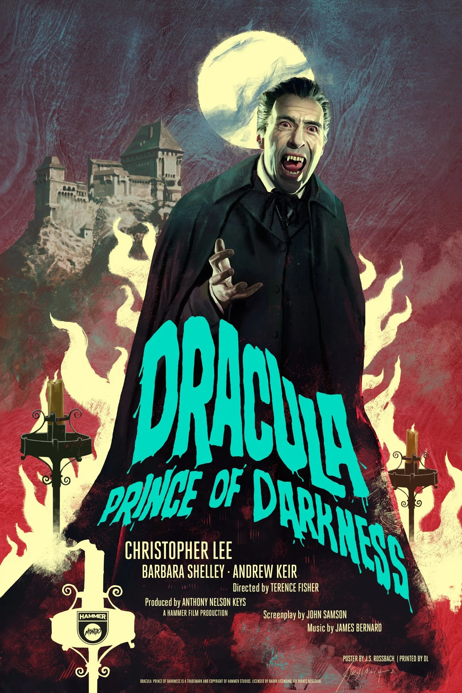 Hammer Dracula: Dracula, Prince of Darkness + Dracula Has Risen From the Grave (1966/68, dir. Terence Fisher/Freddie Francis, UK) by Kymm Zuckert