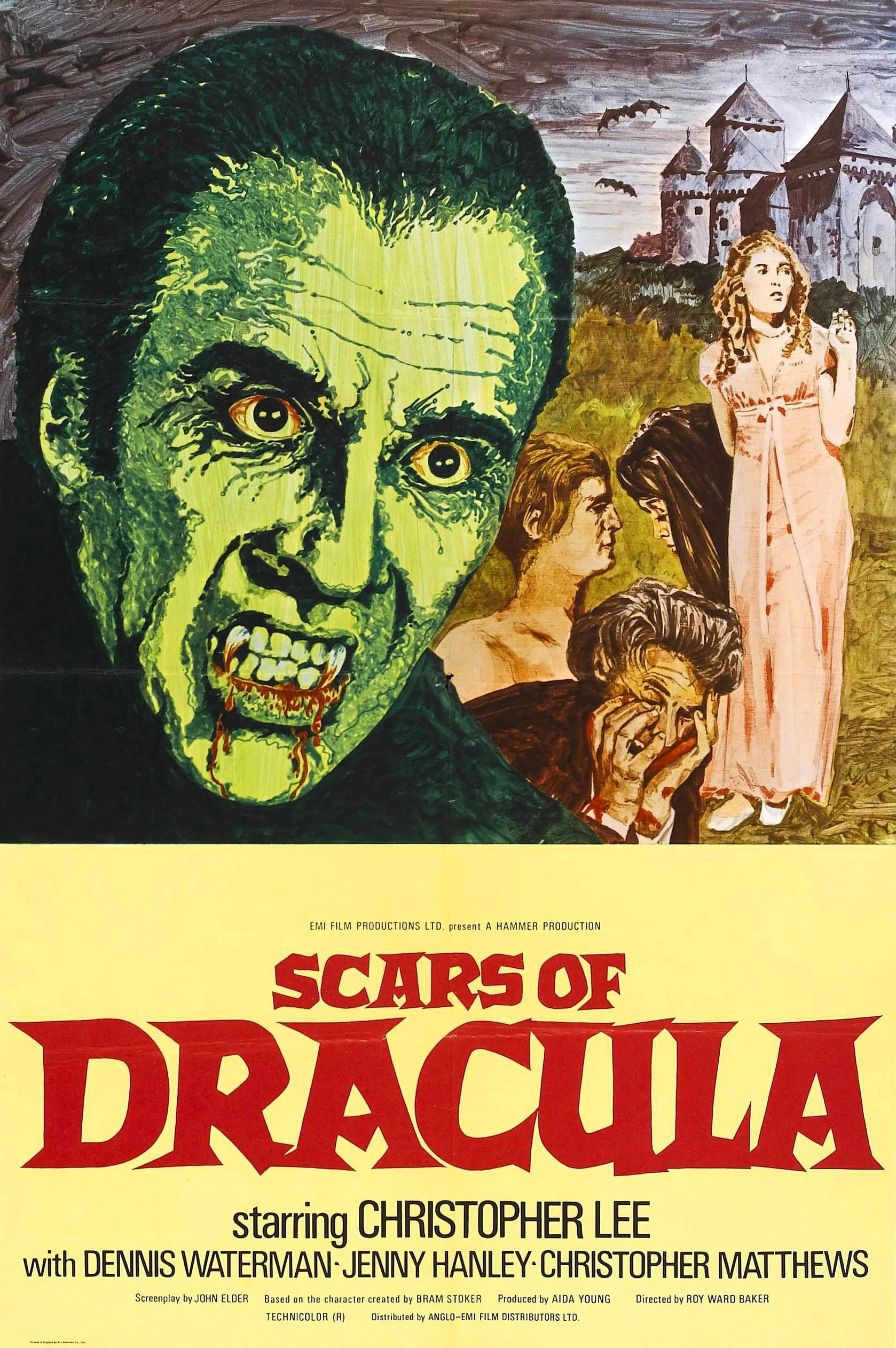 Hammer Dracula: Scars of Dracula (1970, dir. Roy Ward Baker, UK) by Kymm Zuckert