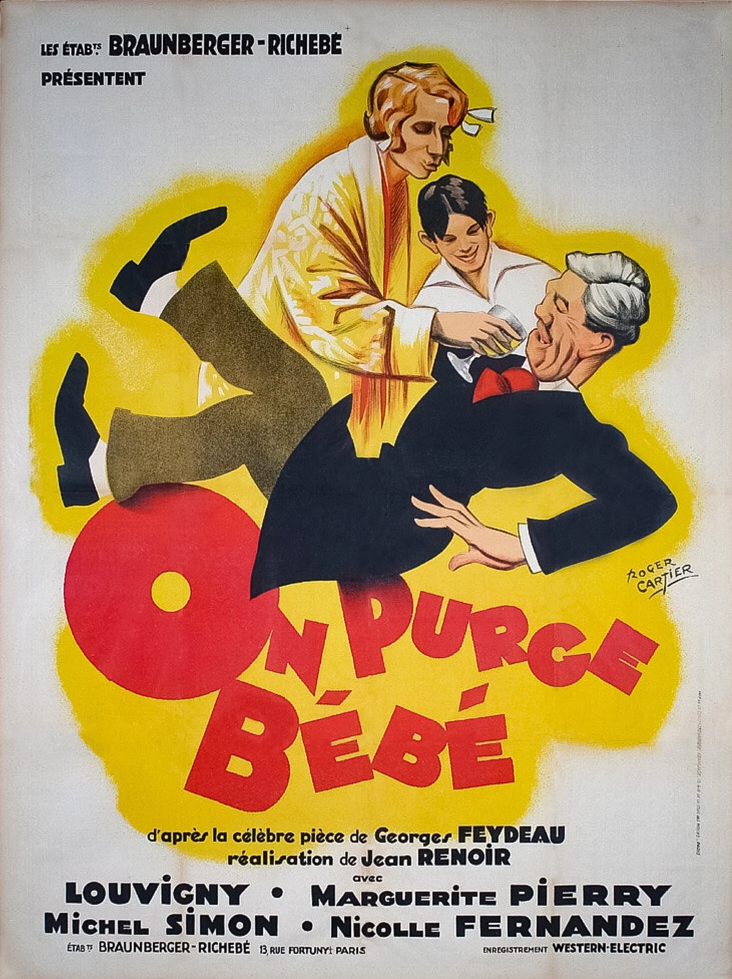 The joy of Jean Renoir's toilet humor in ON PURGE BEBE (1931, dir by Jean Renoir, France,  52mns) 