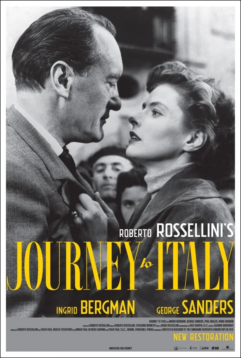 THE MYSTERY OF MARRIAGE: Roberto Rossellini's JOURNEY TO ITALY (1954, co-adapt/dir by Robert Rossellini, starring Ingrid Bergman and George Sanders, Italy/France, 85mns)