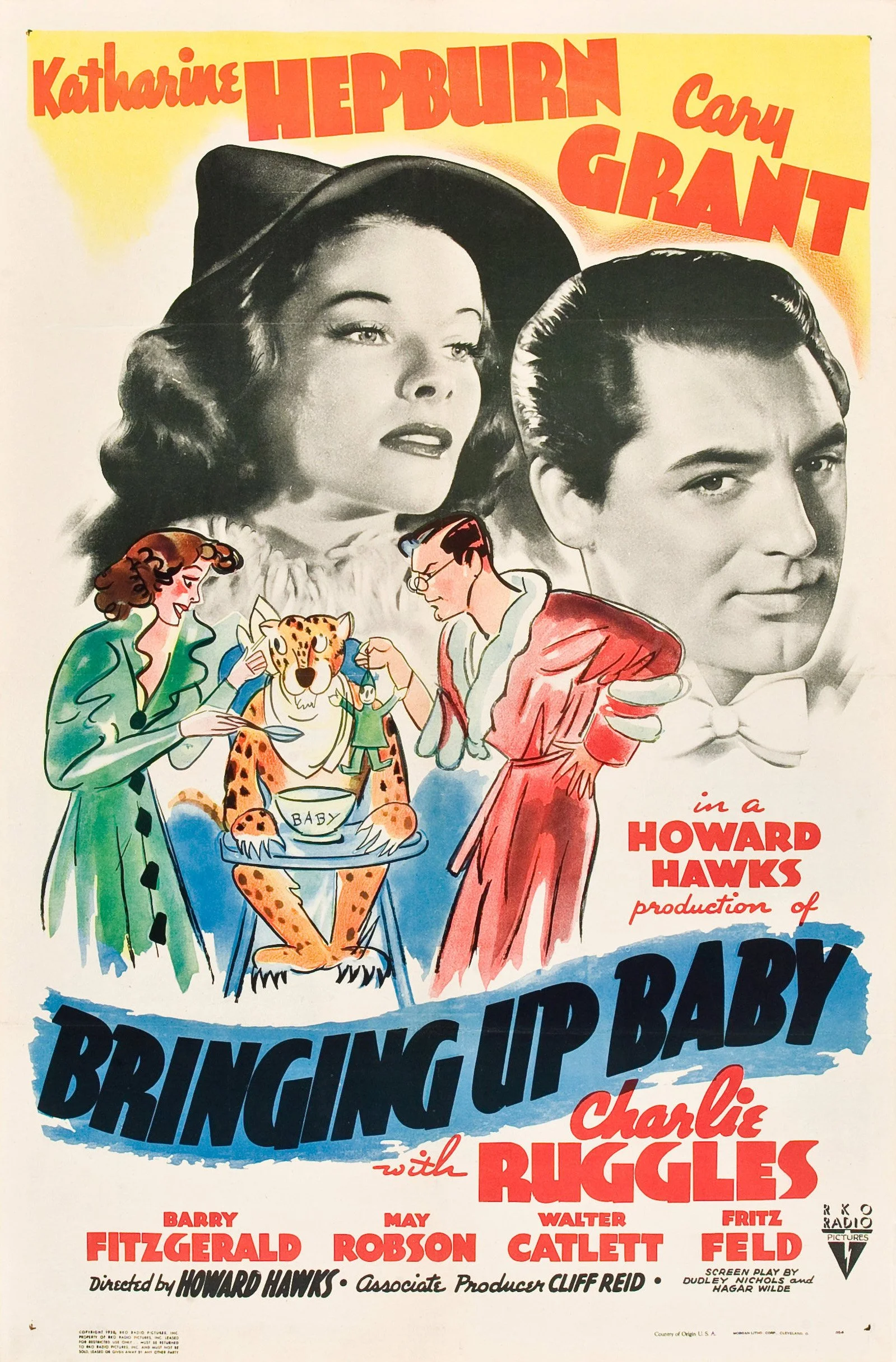 Screwball Subversion: Howard Hawks' BRINGING UP BABY (1938, dir by Howard Hawks, RKO, 102mns) by Craig Hammill