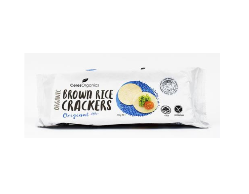 CO Organic Brown Rice Crackers 115g