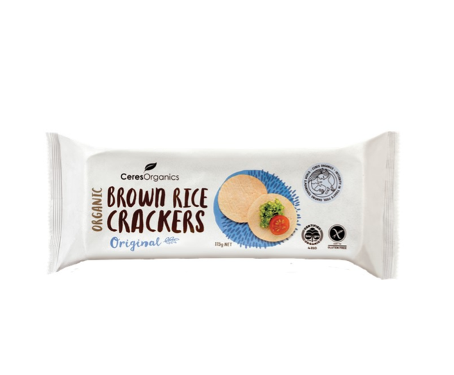 CO Organic Brown Rice Crackers 115g