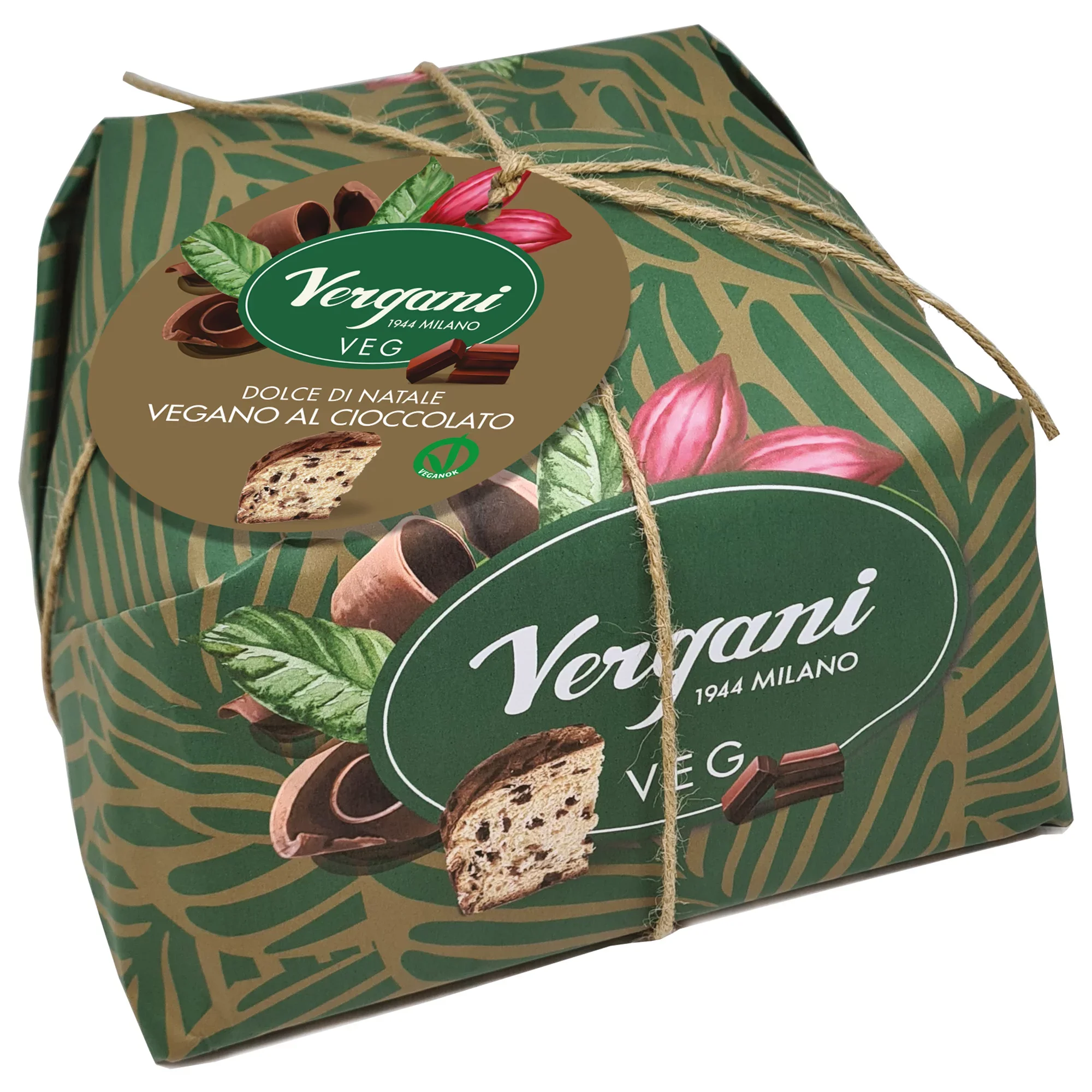 Vergani Vegan Choc Drops Panettone 750g