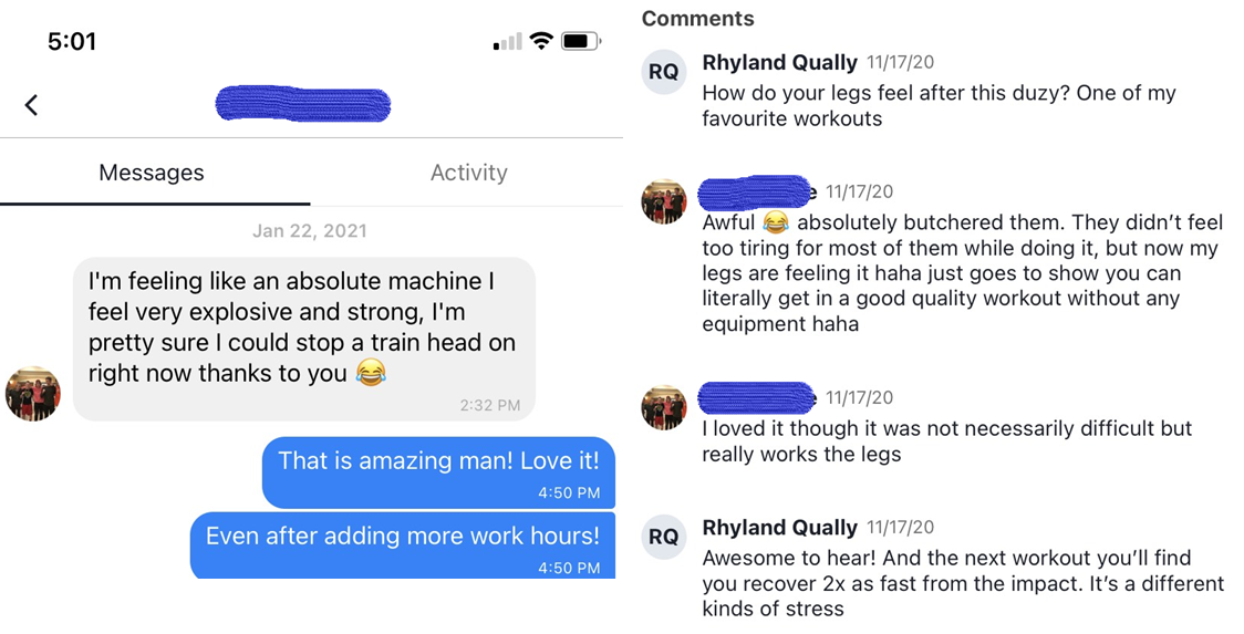 Alec felt stronger and more explosive than ever despite no gyms. And he was able to see just how effective at home training can be