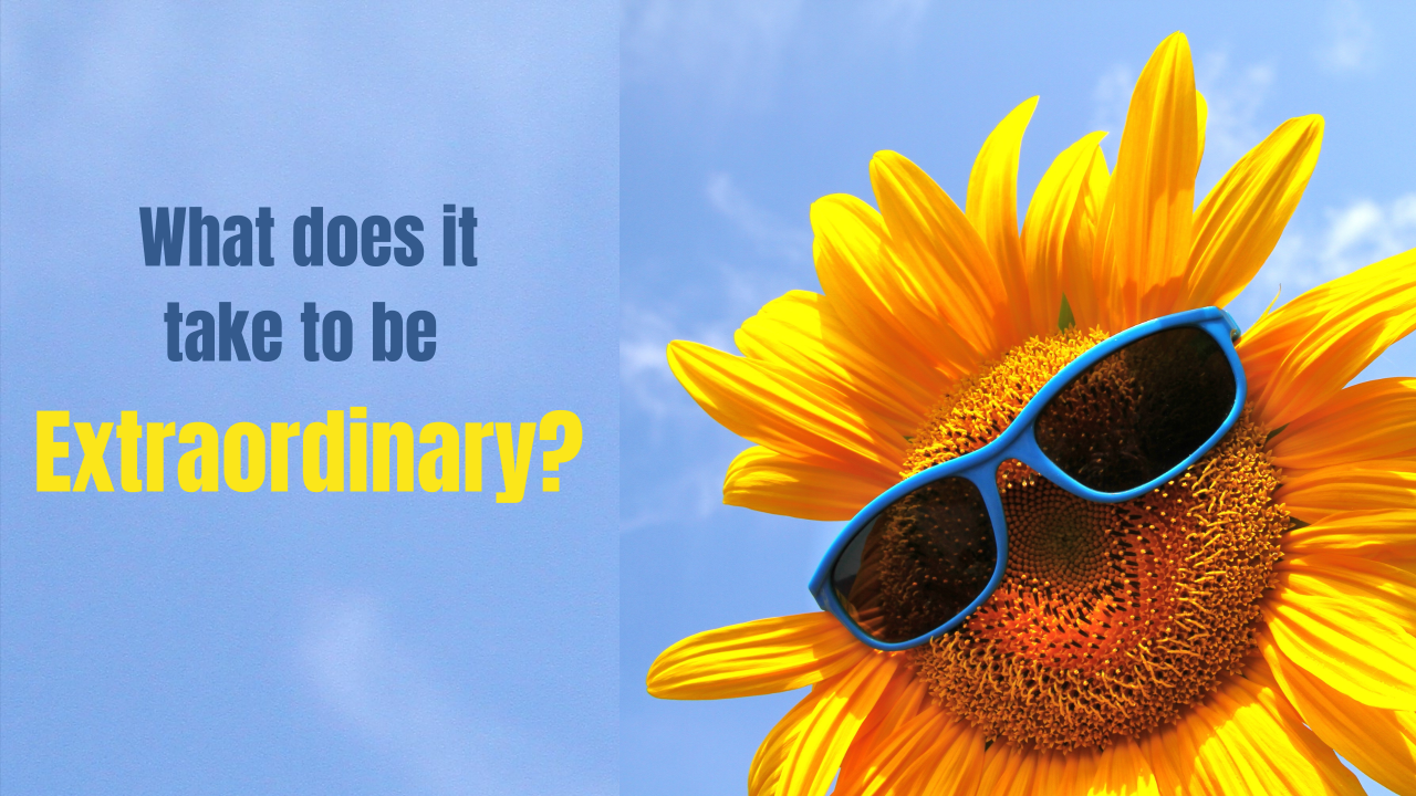 What Does It Take To Be Extraordinary?