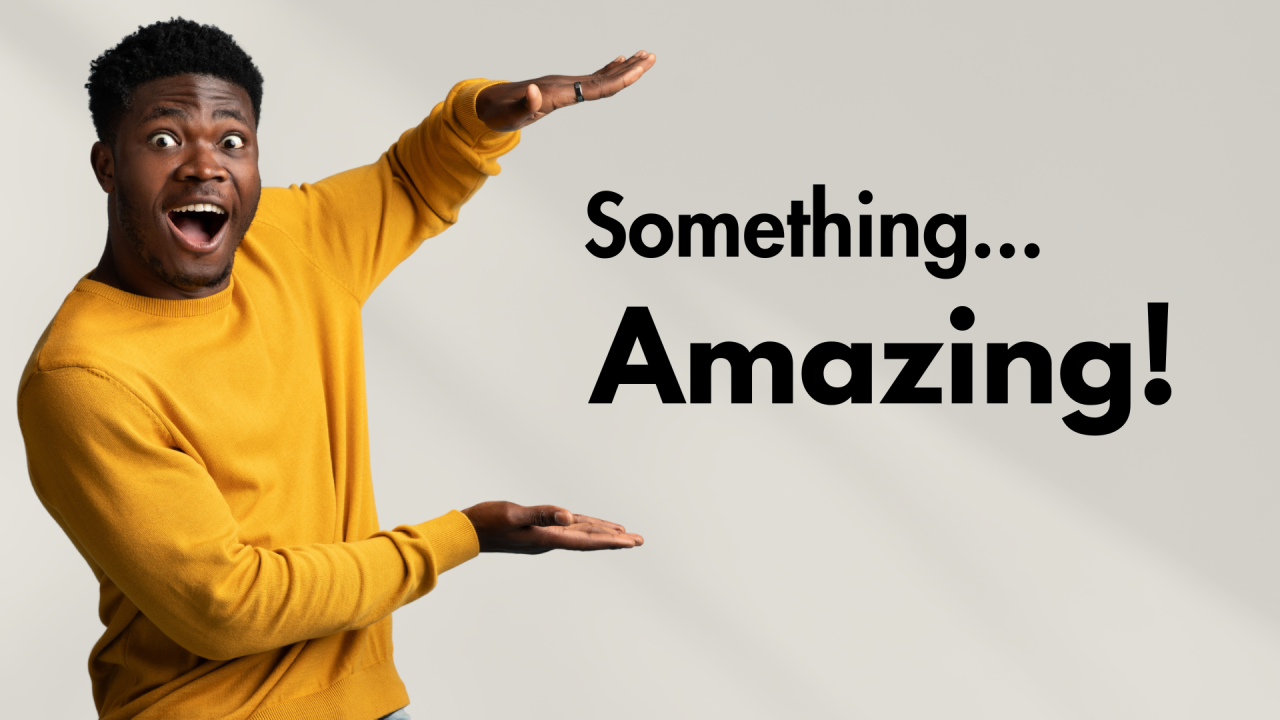 You Were Created For Something Amazing