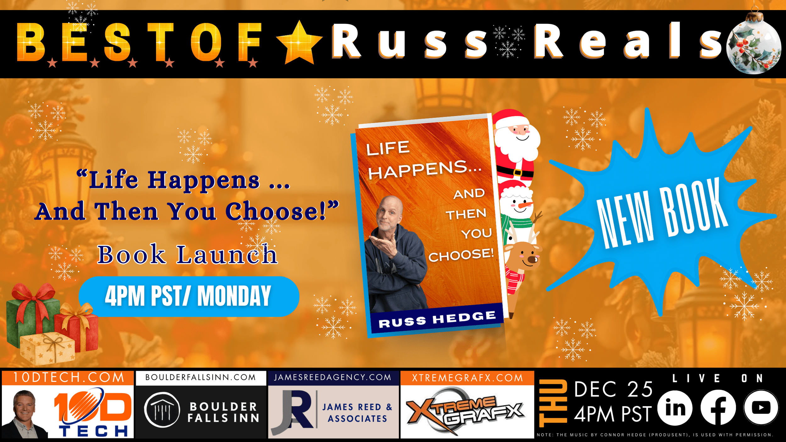 Russ Reals : Book Launch "Life Happens... and Then You Choose!"