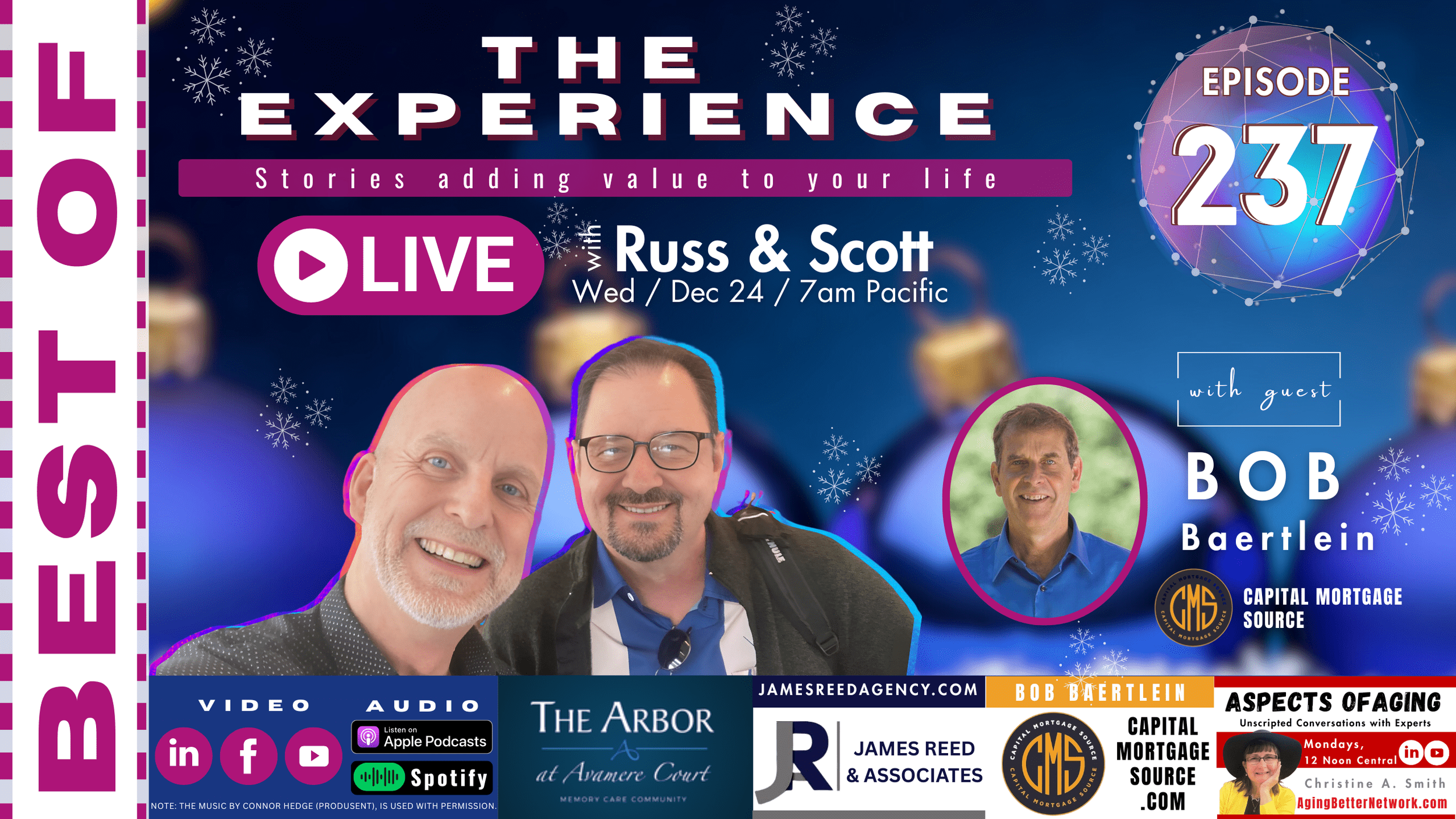 The Experience Live with Russ & Scott, S7E237 with Bob Baertlein