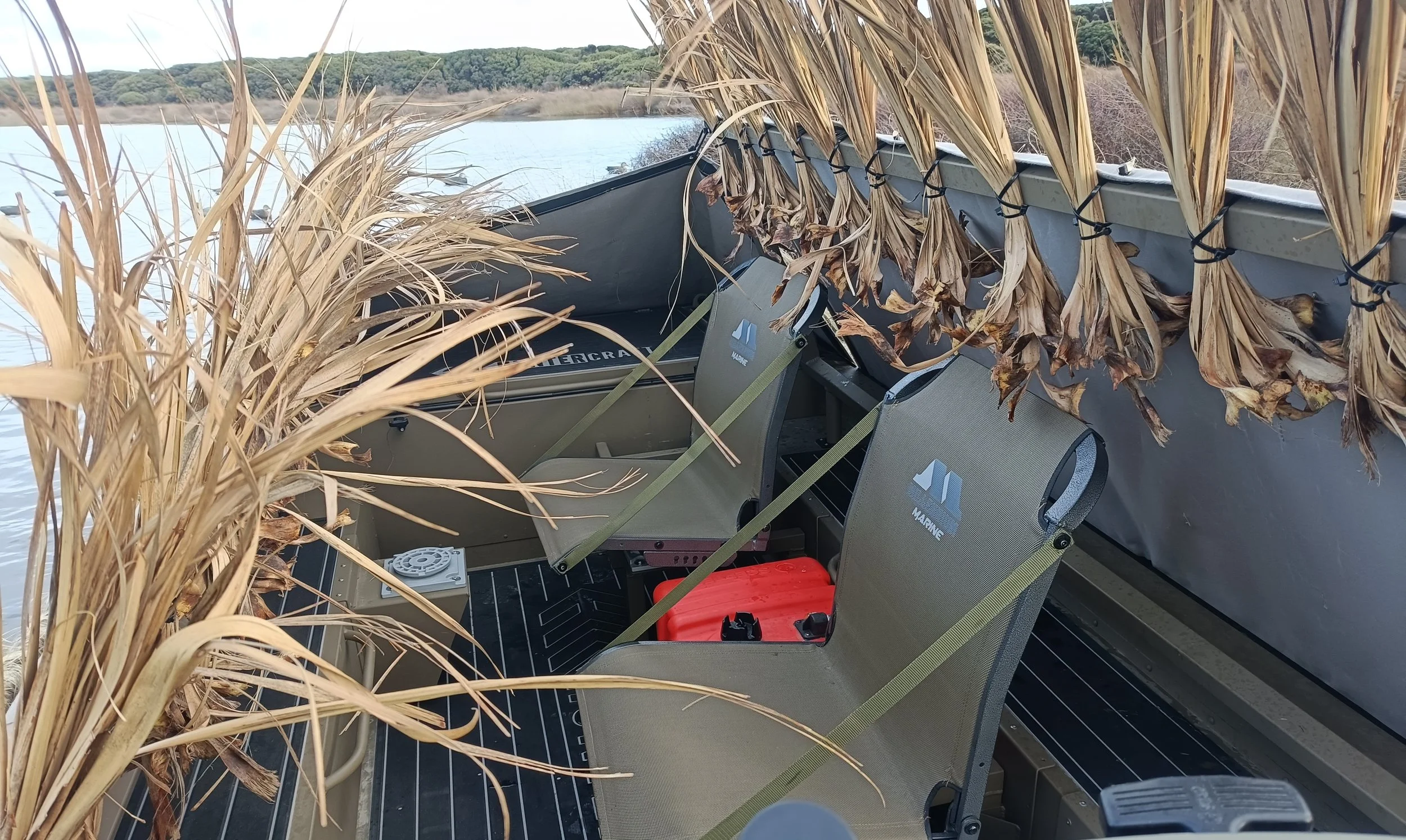 Duck Boat Blind — Huntercraft boats