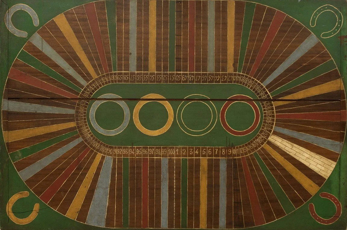 Large Horse Racetrack Gameboard, 41 by 61 in.