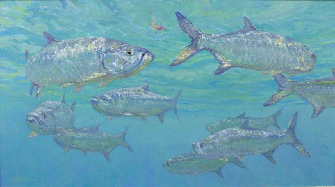 Mike Stidham Tarpon fishing painting