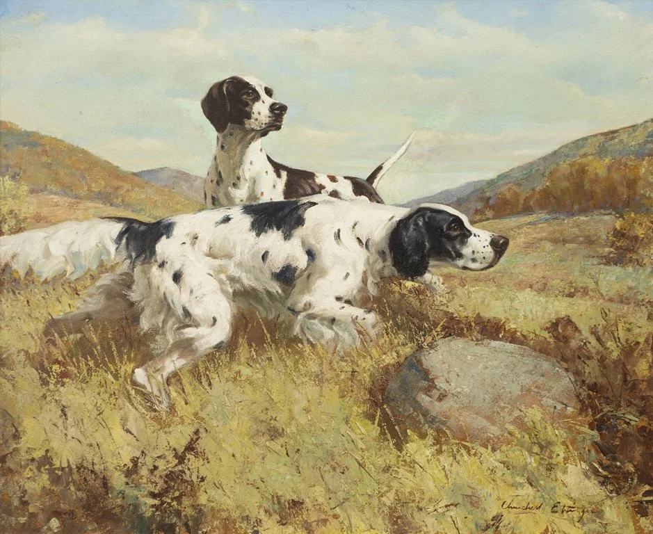 Churchill Ettinger (1903-1984), Pair of Aces, oil on board, 20 by 24 in.