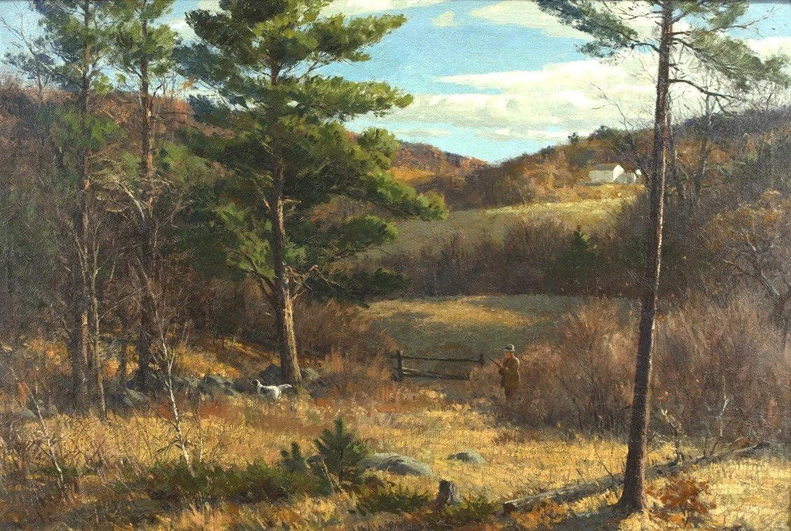 Aiden Lassell Ripley (1896-1969), Grouse Shooting, 1941, oil on canvas, 27 by 40 in.