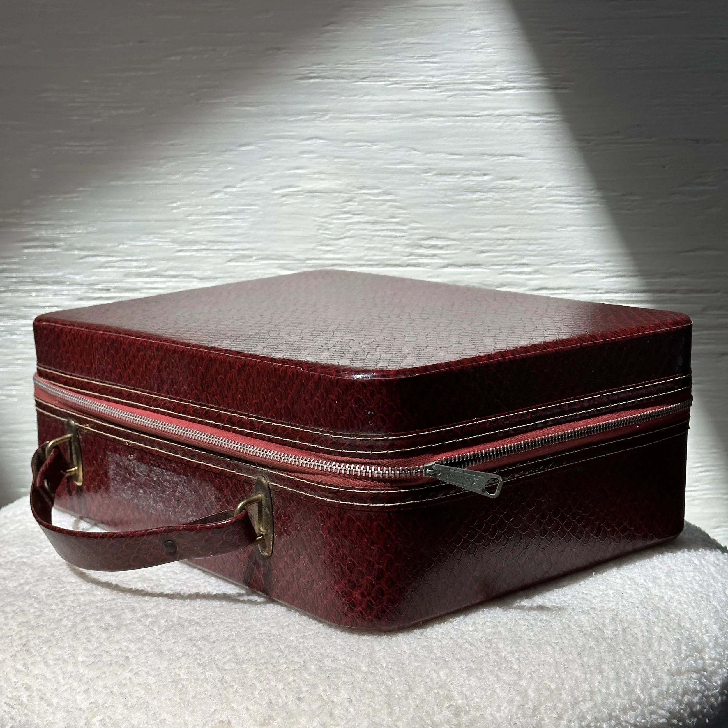 Vintage Burgundy Attache