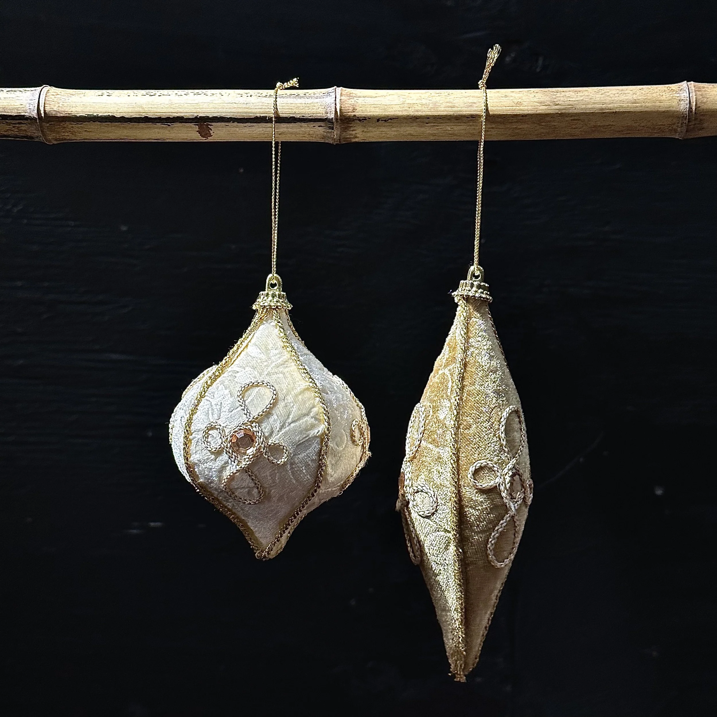 Vintage Handmade Velvet Ornaments