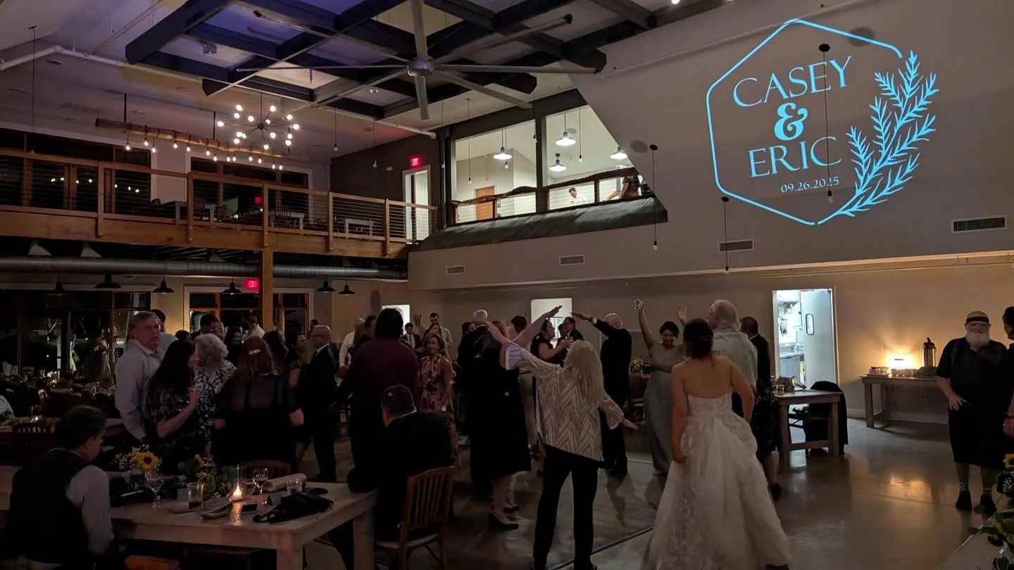 The Lake House Venue in Ludington, MI has the perfect spot for our custom monogram.