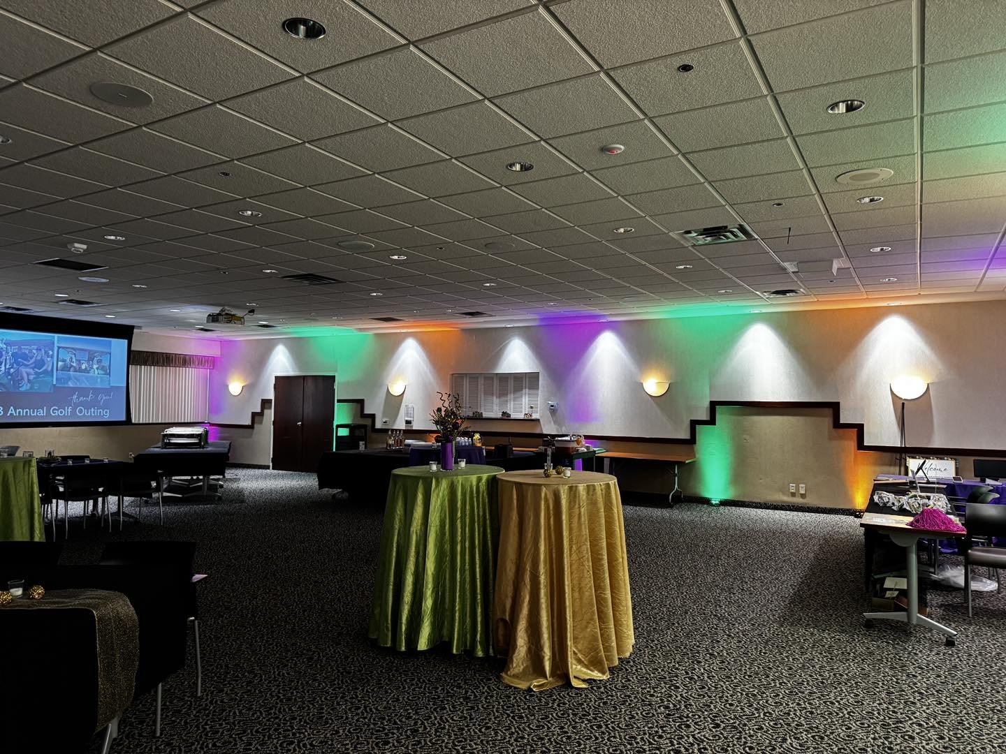 Uplighting working well with downlighting at The MAC