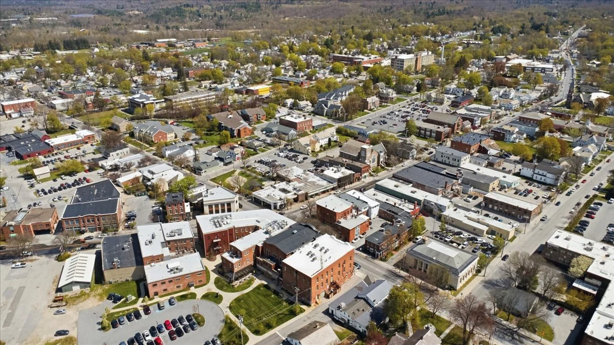 Ariel view of 113 South St. in Bennington VT