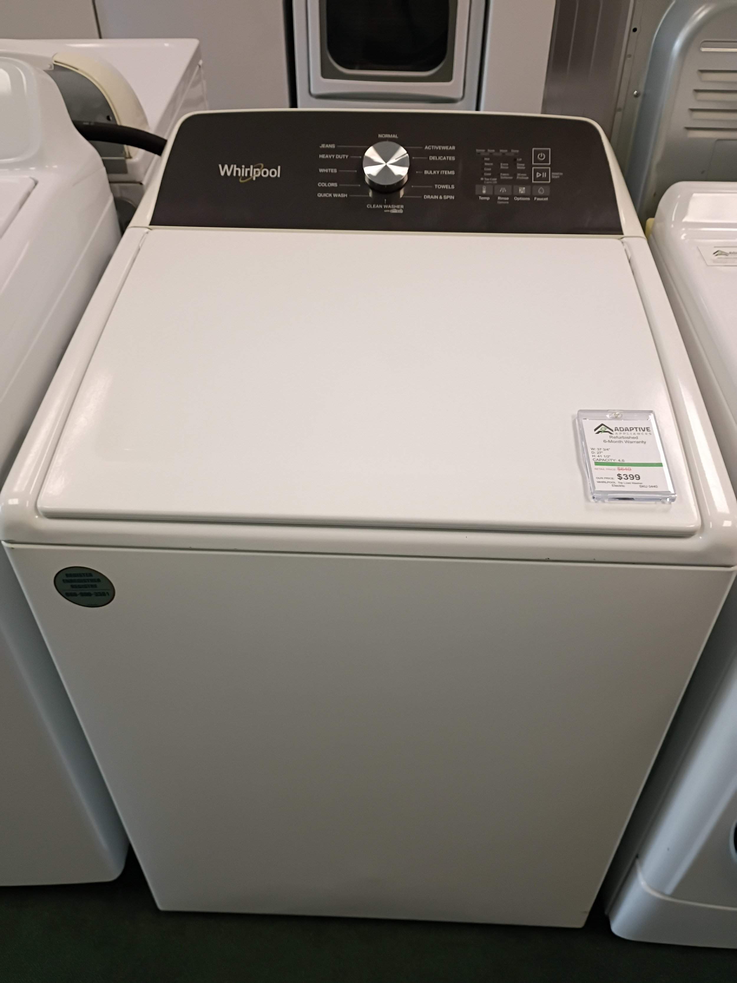 Whirlpool Top Load Washer