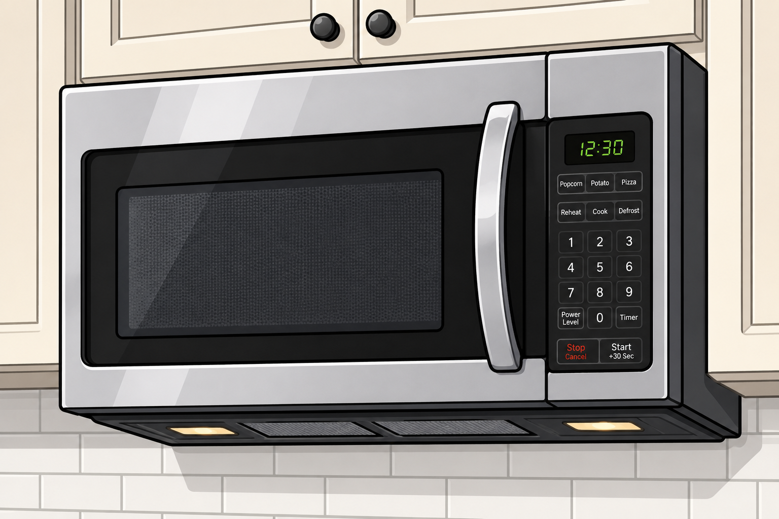 Over-the-range Microwave Installation