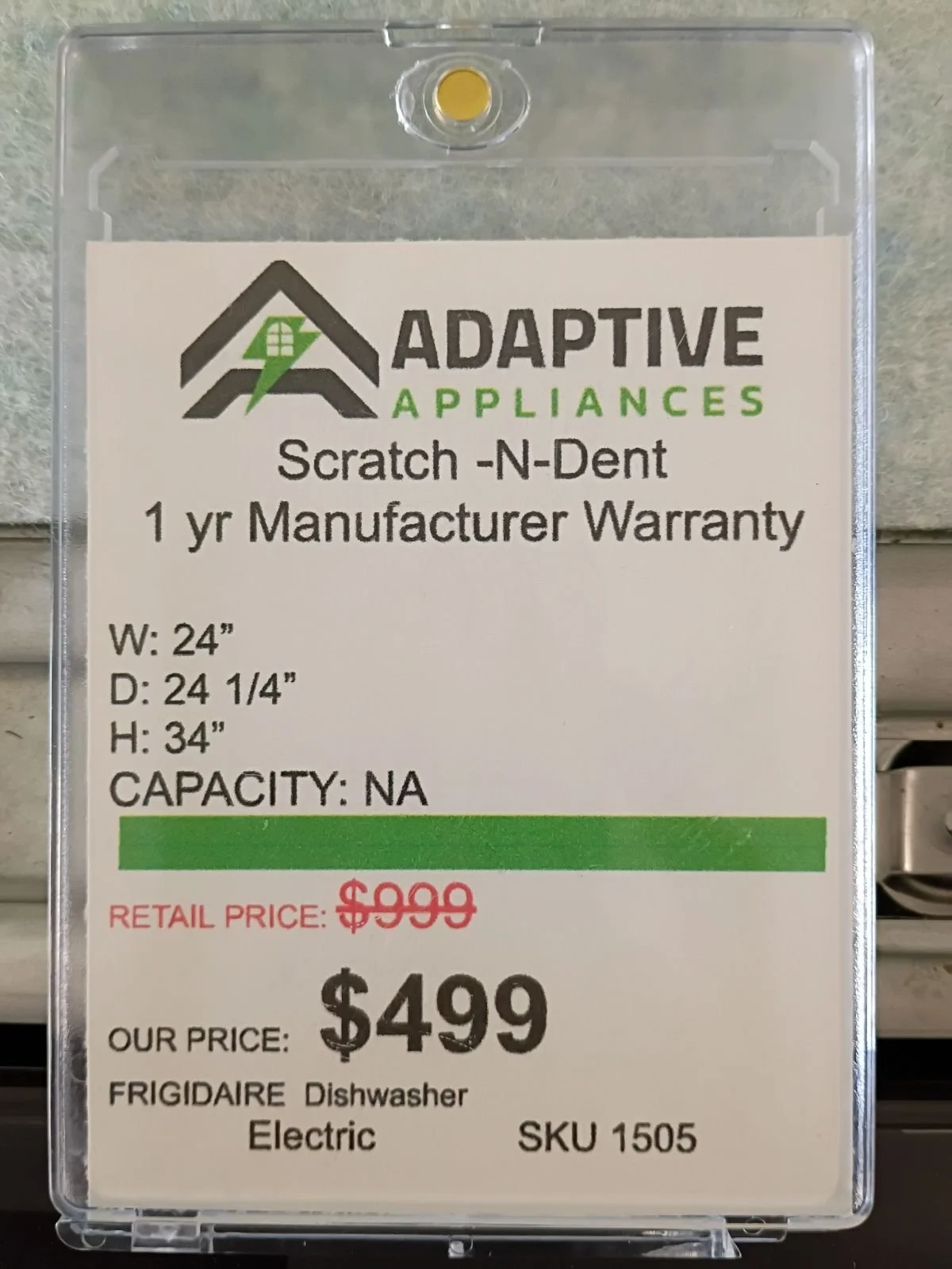 Frigidaire Dishwasher