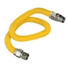 Dryer 1/2" OD 5' Yellow Gas Supply Line