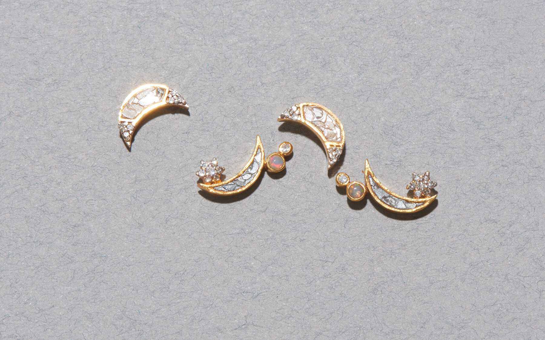 Shana Gulati 18K Gold Vermeil, Diamond & Opal ‘Kolar’ Pendant, $212To shop the Shana Gulati Noorpur Crescent Studs for $210, click here