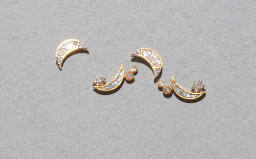 Shana Gulati 18K Gold Vermeil, Diamond &amp; Opal ‘Kolar’ Pendant, $212To shop the Shana Gulati Noorpur Crescent Studs for $210, click here