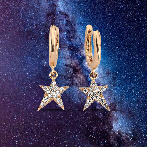 OWN Your Story 14K Gold Rock Star Huggie Hoop Earrings with White Diamonds, $895