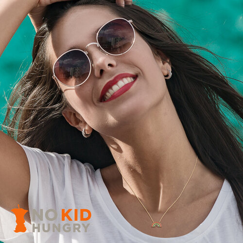 HELP US FEED KIDS! Buying Just 1 Rainbow Necklace Donates Up To 50 meals! Prices from $48 - $650