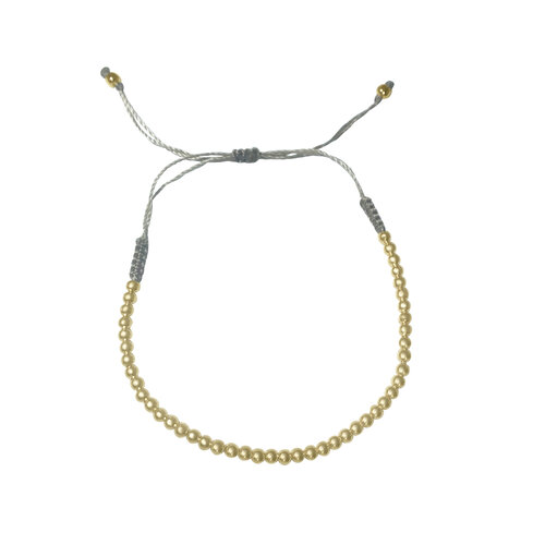 Atelier All Day 14K Gold Vermeil Gold Beaded Stackable String Bracelets $45