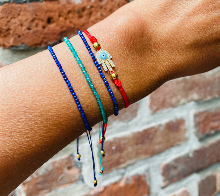 Atelier All Day Precious Sapphire Stackable String Bracelets $48
