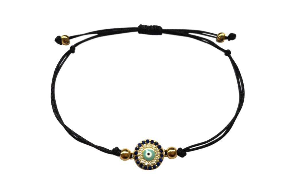 Atelier All Day Evil Eye Jewelry Black Stackable String Bracelets $49